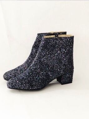 EDIE GLITTER ANKLE BOOT, US SIZE 8